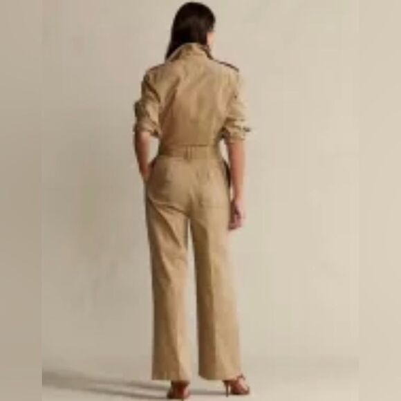 Polo Ralph Lauren- Women’s Cotton Twill Jumpsuit- Size 16 - Picture 3 of 8